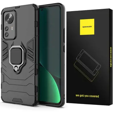 SPACECASE OVITEK ZA XIAOMI 12 PRO BLACK SC X-RING