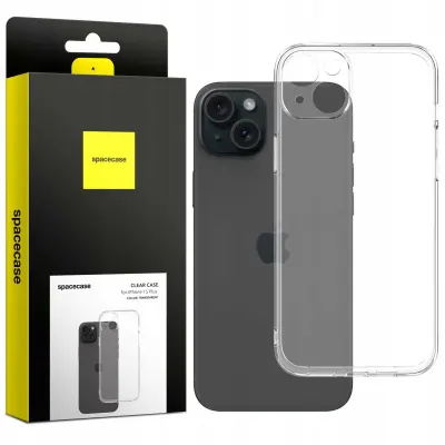 OVITEK SPACECASE CLEAR ZA IPHONE 15 PLUS PROZORNA ZAŠČITA