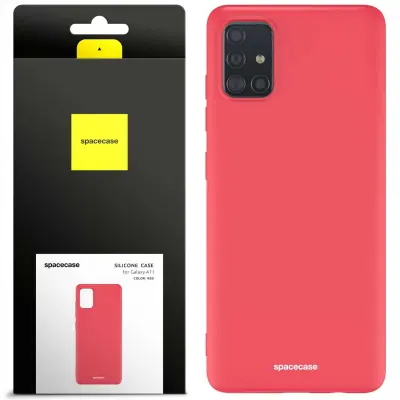 SILIKONSKI OVITEK SPACECASE ZA TELEFON SAMSUNG GALAXY A71 RDEČ