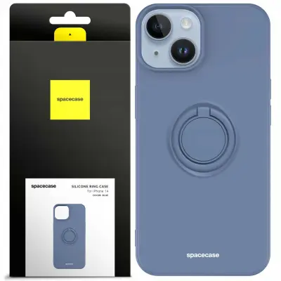 SPACECASE SILIKONSKI OVITEK OBROČ ZA IPHONE 14 MODRA ZAŠČITA ZA TELEFON