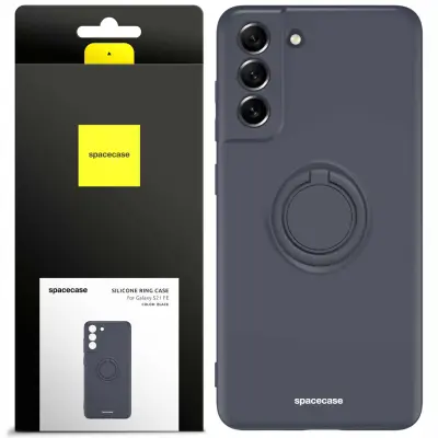 OVITEK SPACECASE SILIKONSKI OBROČ ZA GALAXY S21 FE ČRNO
