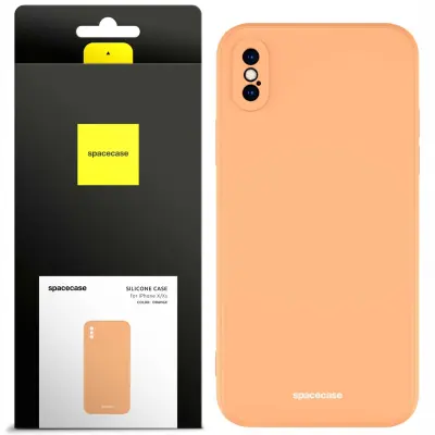 SILIKONSKI OVITEK SPACECASE ZA IPHONE X XS ORANŽEN