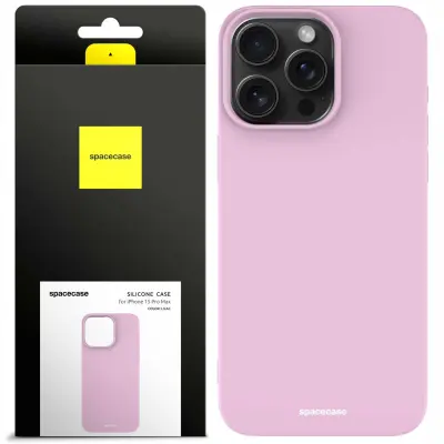 SILIKONSKI OVITEK SPACECASE ZA IPHONE 15 PRO MAX LILAC ZAŠČITA