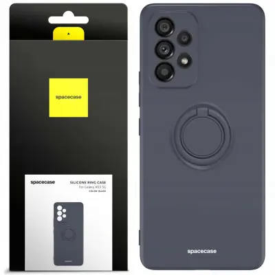 SPACECASE SILIKONSKI OVITEK OBROČ ZA SAMSUNG GALAXY A53 5G ČRN