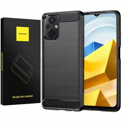 OVITEK SPACECASE ZA TELEFON POCO M5 BLACK CARBON