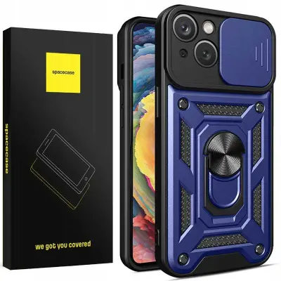 SPACECASE CASE OVITEK ZA IPHONE 15 MODRA SC CAMRING ZAŠČ