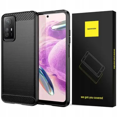 SPACECASE CARBON OVITEK ZA XIAOMI REDMI NOTE 12S ČRN