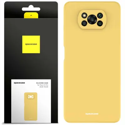 SILIKONSKI OVITEK SPACECASE ZA POCO X3 PRO NFC RUMENA ZAŠČITA