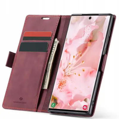 SPACECASE WALLET CASE GALAXY S22 ULTRA CRAYON COVER RDEČ