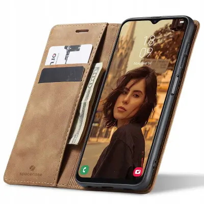 SPACECASE OVITEK DENARNICA ZA SAMSUNG GALAXY A13 4G SVETLO RJAV
