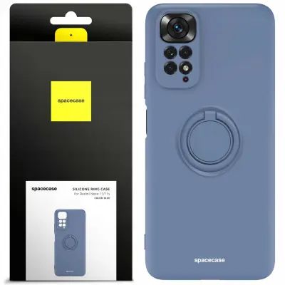 SPACECASE SILIKONSKI OVITEK OBROČ ZA XIAOMI REDMI NOTE 11 11S MODER