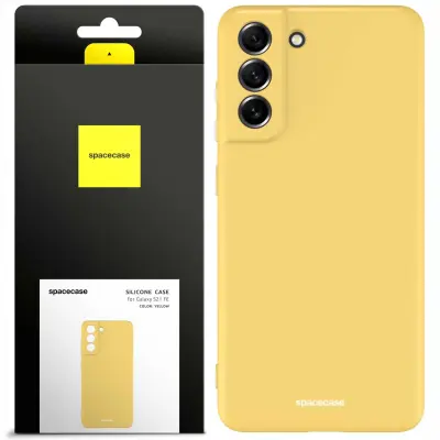 SPACECASE SILIKONSKI OVITEK GALAXY S21 FE RUMEN OVITEK ZA SAMSUNG