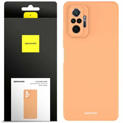 SILIKONSKI OVITEK SPACECASE ZA XIAOMI REDMI NOTE 10 PRO ORANŽEN