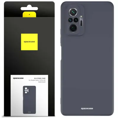 SILIKONSKI OVITEK SPACECASE ZA XIAOMI REDMI NOTE 10 PRO ČRN