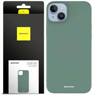 SILIKONSKI OVITEK SPACECASE ZA IPHONE 14 PLUS TEMNO ZELEN