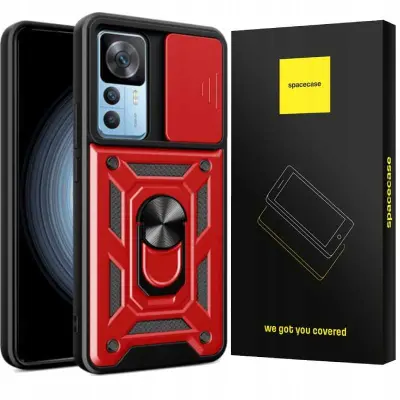 SPACECASE OVITEK ZA XIAOMI 12T 12T PRO CAMRING RDEČ