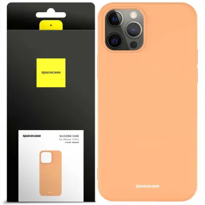 SILIKONSKI OVITEK SPACECASE ZA IPHONE 13 PRO ORANŽEN