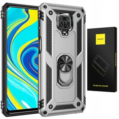 SPACECASE OVITEK RING OVITEK ZA XIAOMI REDMI NOTE 9S 9 PRO SREBRN