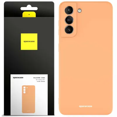 SILIKONSKI OVITEK SPACECASE ZA SAMSUNG GALAXY S21 ORANŽEN