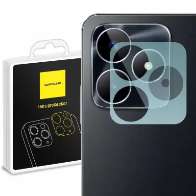SPACECASE KALJENO STEKLO ZA STEKLO ZA KAMERO REALME C51 C53 ČRNO