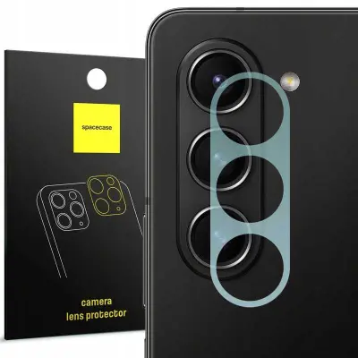 SPACECASE KALJENO STEKLO ZA SAMSUNG GALAXY S PREKLOPNIM STEKLOM ZA KAMERO 5 ČRNO
