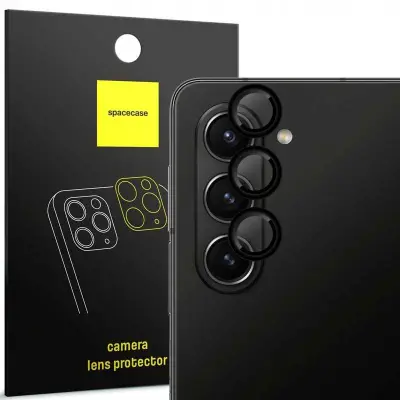 SPACECASE OBROČ ZA FOTOAPARAT IZ KALJENEGA STEKLA ZA SAMSUNG GALAXY Z FOLD 5 ČRN