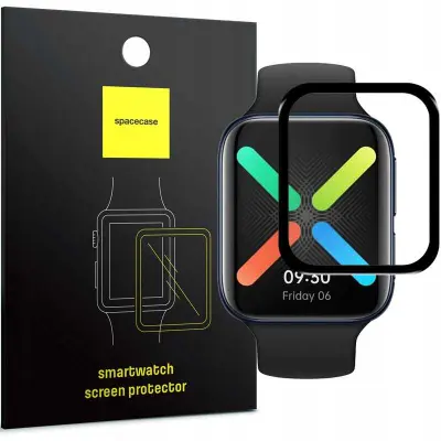 SPACECASE HYBRID KALJENO STEKLO ZA OPPO WATCH 2 42MM ZAŠČITA ZASLON