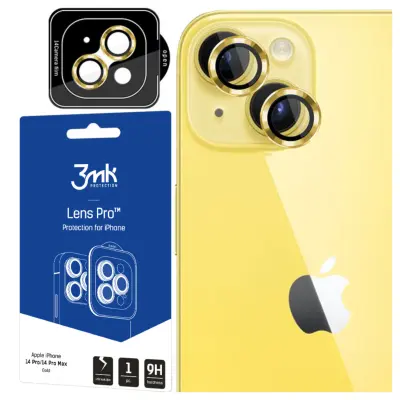 3MK ZAŠČITA LEČ PRO RUMENA ZA APPLE IPHONE 14 KALJENO STEKLO