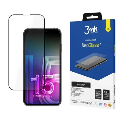 3MK NEOGLASS KALJENO STEKLO ZA APPLE IPHONE 15 PLUS ZAŠČITNI OVITEK