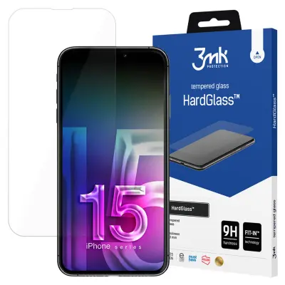 3MK HARDGLASS KALJENO STEKLO ZA APPLE IPHONE 15 PRO MAX - ZAŠČITA ZA EKRAN