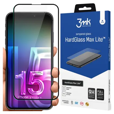 OVITEK IZ KALJENEGA STEKLA 3MK HARDGLASS MAX LITE ZA APPLE IPHONE 15 PLUS