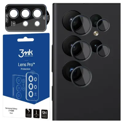 3MK LEČA PROTECTION PRO ČRNO KALJENO STEKLO ZA SAMSUNG GALAXY S23 ULTRA