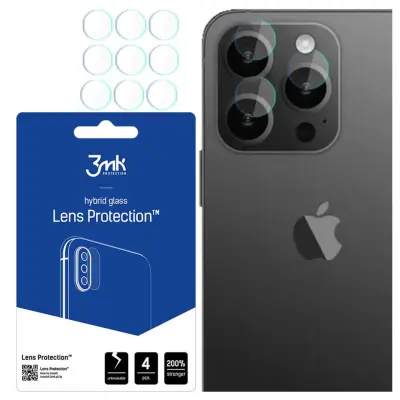 3MK ZAŠČITA ZA LEČE ZA APPLE IPHONE 15 PRO OVITEK IZ KALJENEGA STEKLA