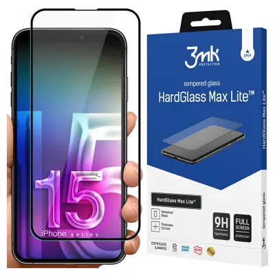 3MK HARDGLASS MAX LITE ZA APPLE IPHONE 15 PRO MAX KALJENO STEKLO