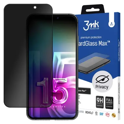 3MK HARDGLASS MAX PRIVACY KALJENO STEKLO ZA APPLE IPHONE 15 PRO MAX