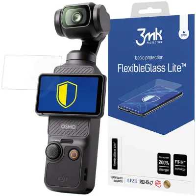 3MK HYBRID FLEXIBLEGLASS LITE STEKLO ZA DJI OSMO POCKET 3 - ZAŠČITA