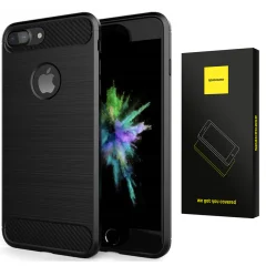 OVITEK SPACECASE CARBON COVER ZA IPHONE 7 8 PLUS ČRN