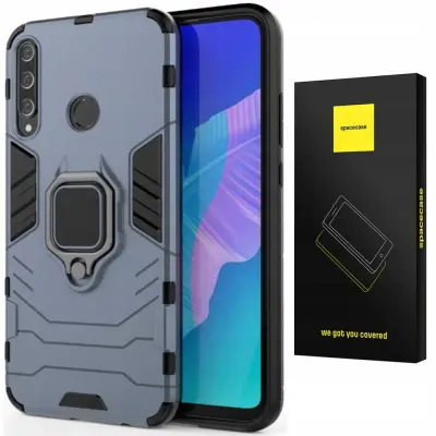 SPACECASE OVITEK OVITEK ZA HUAWEI P40 LITE E X-RING MODRA