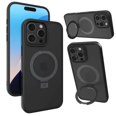 OVITEK SPACECASE OVITEK ZA IPHONE 16 PRO MAX ZA MAGSAFE ČRN