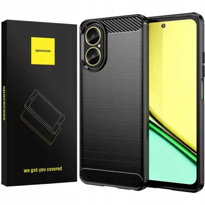 SPACECASE OVITEK CARBON COVER ZA TELEFON REALME C67 ČRN