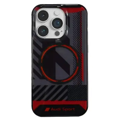 AUDI IML SPORT OVITEK ZA MAGSAFE ZA IPHONE 14 PRO 6.1 ČRNO TRDO OVITEK