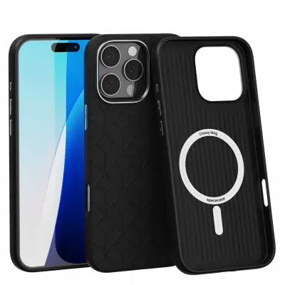 OVITEK SPACECASE OVITEK ZA IPHONE 16 PRO MAX ČRN ZA MAGSAFE