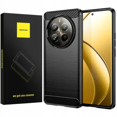 SPACECASE OVITEK CARBON CASE ZA REALME 12 PRO 12 PRO+ 5G ČRN