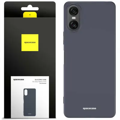 SILIKONSKI OVITEK SPACECASE ZA SONY XPERIA 10 VI ČRN