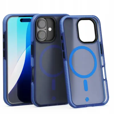 SPACECASE OVITEK HYBRID FUSION MAG OVITEK ZA IPHONE 16 TEMNO MODER