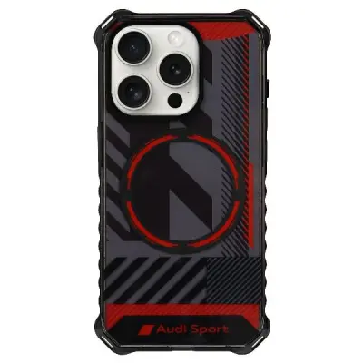 OVITEK AUDI IML SPORT FOR MAGSAFE ZA IPHONE 15 PRO 6.1 TRDO OVITEK ČRNO