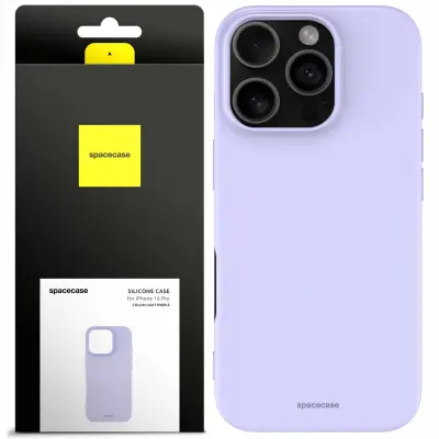 SILIKONSKI OVITEK SPACECASE ZA IPHONE 16 PRO SVETLO VIJOLIČEN