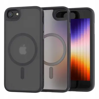 HIBRIDNI OVITEK SPACECASE ZA IPHONE 7 8 SE ZA MAGSAFE ČRN