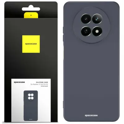 SILIKONSKI OVITEK SPACECASE ZA TELEFON REALME 12 5G 12X 5G ČRN