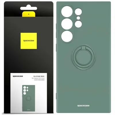 SPACECASE SILIKONSKI OVITEK OBROČ ZA SAMSUNG GALAXY S24 ULTRA TEMNO ZELEN